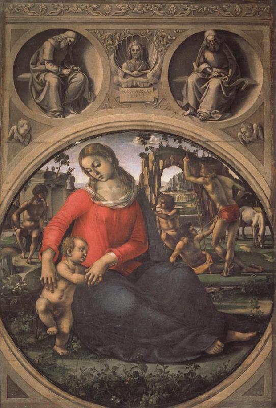 Luca Signorelli Madonna and Child with Prophets Sweden oil painting art